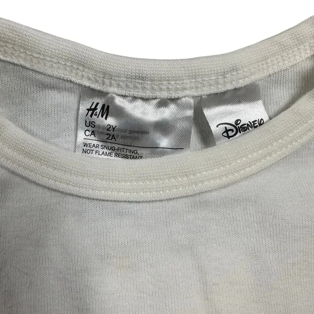 H&M Snug Fit Cotton Jersey Pajamas Mickey Set Size 2Y NWT